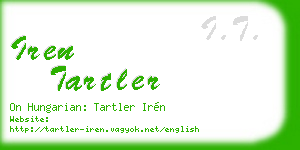 iren tartler business card